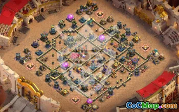 Top Copy Base Layouts for Town Hall 17 #56145