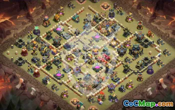 Top Copy Base Layouts for Town Hall 17 #56414