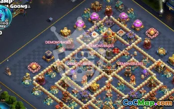 Top Copy Town Hall 16 Base Layouts #54094