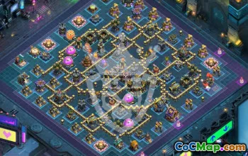 Top Copy Town Hall 17 Base Layouts for CoC #53434