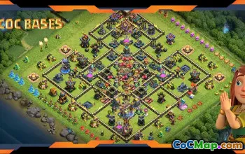 Top Farming Base TH18 with Link - Clash of Clans #55566
