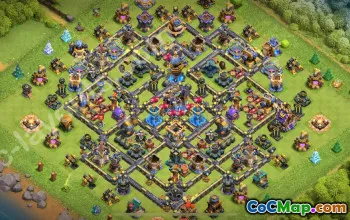 Top Farming TH18 Base with Anti 3 Stars #57174