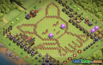 Top Funny TH10 Troll Bases - Clash of Clans Art & Links #24992