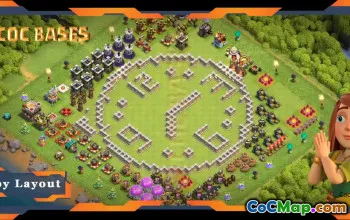 Top Funny TH11 Base Layout - Clash of Clans Troll Design #19233