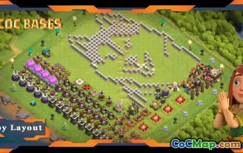 Top Funny TH11 Base Layout: Wolf Design in Clash of Clans #19260