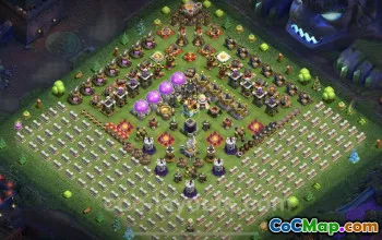 Top Funny TH11 Troll Base Link - Clash of Clans Art #25361