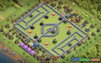 Top Funny TH12 Troll Base Link - Clash of Clans Art #20572