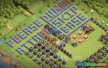 Top Funny TH12 Troll Bases with Links - Clash of Clans Art #20567