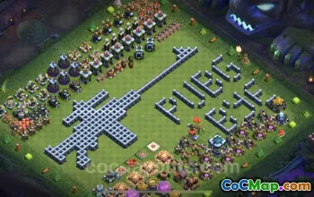 Top Funny TH13 Troll Bases - Clash of Clans Art & Links #25827
