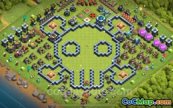 Top Funny TH13 Troll Bases - Clash of Clans Art with Links #21025