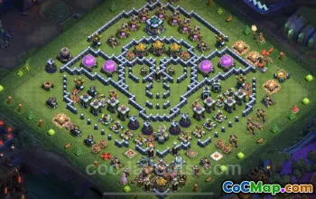 Top Funny TH13 Troll Bases with Links - Clash of Clans #21042