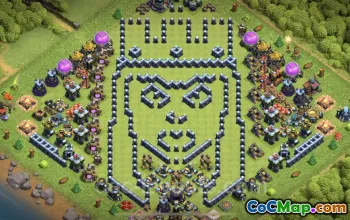 Top Funny TH13 Troll Bases with Links - Clash of Clans #21347