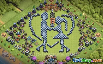 Top Funny TH13 Troll Bases with Links - Clash of Clans #25691