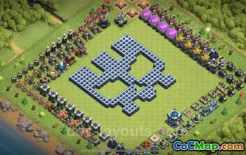 Top Funny TH13 Troll Bases with Links - Clash of Clans #25910