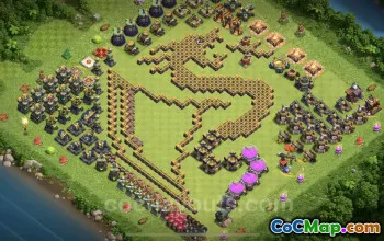 Top Funny TH14 Troll Bases with Links - Clash of Clans #21506