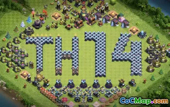 Top Funny TH14 Troll Bases with Links - Clash of Clans #21701