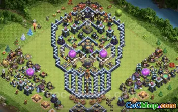 Top Funny TH14 Troll Bases with Links - Clash of Clans #26091
