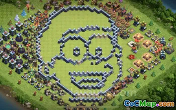 Top Funny TH14 Troll Bases with Links - Clash of Clans #26097