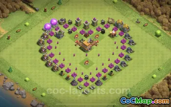 Top Funny TH6 Troll Bases with Links - Clash of Clans #23789