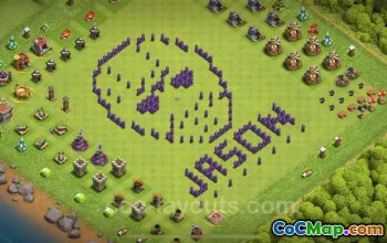 Top Funny TH7 Troll Bases with Links - Clash of Clans 2024 #18780
