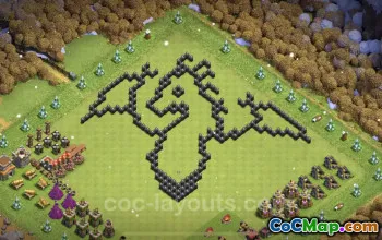 Top Funny TH8 Troll Bases with Links - Clash of Clans #24376