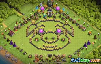 Top Funny TH9 Troll Base Links for Clash of Clans 2024 #19344