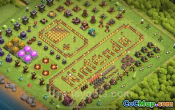 Top Funny Troll Base TH10 with Link - Clash of Clans 2025 #19693