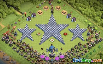 Top Funny Troll Base TH12 - Clash of Clans Art & Link #20824