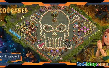 Topp roliga Troll Base TH17-layouter för Clash of Clans #18671