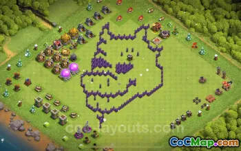 Top Funny Troll Base TH7 for Clash of Clans - Copy Link #24235