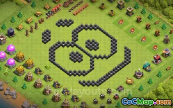 Top Funny Troll Base TH8 with Link - Clash of Clans 2024 #24443