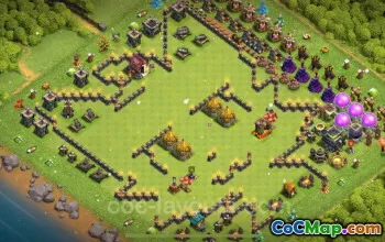 Top Funny Troll Base TH9 with Link - Clash of Clans 2024 #19337