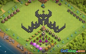 Top Funny Troll Bases for TH8 - Clash of Clans 2024 #19125