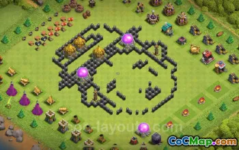 Top Funny Troll Bases for TH8 - Clash of Clans 2024 #19184