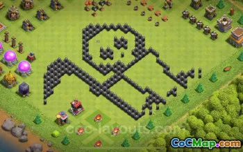 Top Funny Troll Bases for TH8 - Clash of Clans 2024 #19244