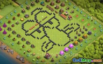 Top Funny Troll Bases for TH8 in 2024 - Clash of Clans #18939