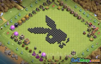 Top Funny Troll Bases for TH8 in Clash of Clans #24379