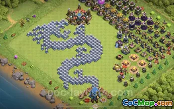 Top Funny Troll Bases TH12 - Clash of Clans Art Link #20580