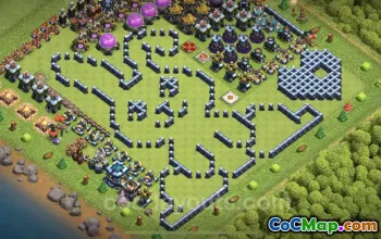 Top Funny Troll Bases TH13 - Clash of Clans Art Copy #25743