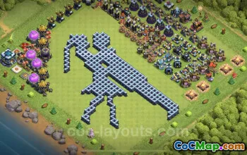 Top Funny Troll Bases TH13 - Clash of Clans Art & Links #25783