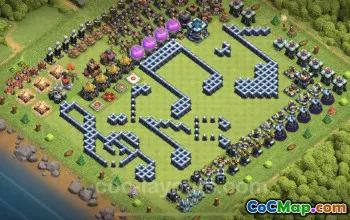 Top Funny Troll Bases TH13 - Clash of Clans Art with Links #25906