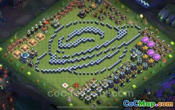 Top Funny Troll Bases TH13 for Clash of Clans #21050