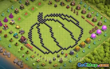 Top Funny Troll Bases TH8 - Clash of Clans 2024 #18927