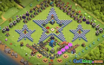 Top Funny Troll TH12 Base - Clash of Clans Art with Link #20565