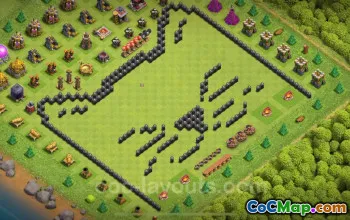 Top Funny Troll TH8 Base Link 2024 - Clash of Clans #19219