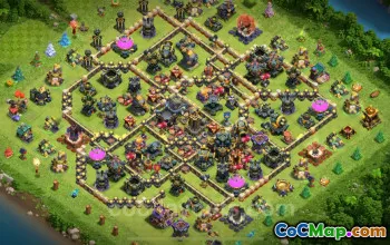 Top Hybrid Anti 3-Star TH17 Base for Clash of Clans 2025 #26825