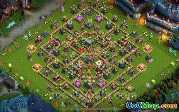Top Hybrid Anti-Everything TH14 Base Copy & Link (COC) #21466