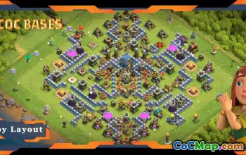 Top Hybrid Base TH12 Layout - Anti Everything | Clash of Clans #22161