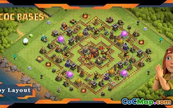 Top Hybrid TH10 Anti-3 Stars Base Layouts for Clash of Clans #19382