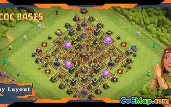 Top Hybrid TH10 Base: Anti 3-Star Layouts & Links - COC #20150